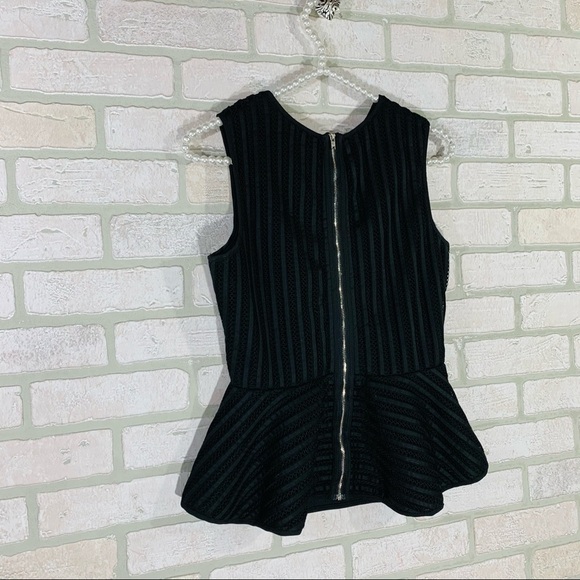 Anthropologie HD in Paris Black Mesh Peplu… - Picture 11 of 11